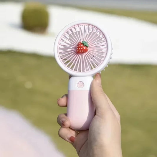3-Speed Rechargeable Mini Hand Fan (With Desk Stand)