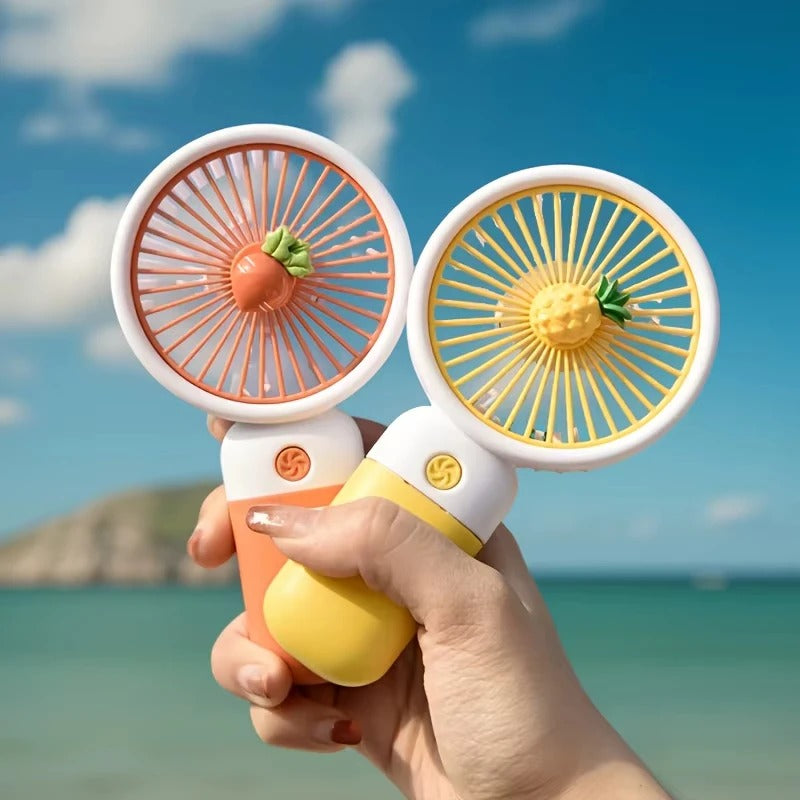3-Speed Rechargeable Mini Hand Fan (With Desk Stand)