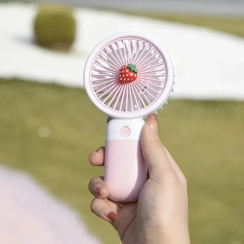 3-Speed Rechargeable Mini Hand Fan (With Desk Stand)