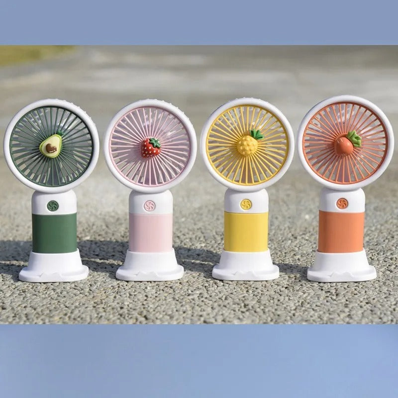 3-Speed Rechargeable Mini Hand Fan (With Desk Stand)